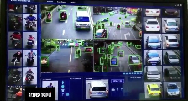 Aplicación de la tecnología de reconocimiento facial en China. FOTO: Twitter / Arturo Monlui