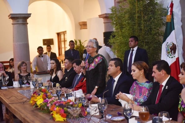 La funcionaria federal arribó a la Casa de Visitas de Dolores Hidalgo. FOTOS: Especial