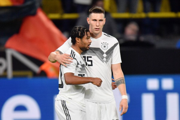 Serge Gnabry consiguió uno de los goles del partido. AP