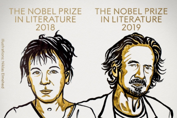 La Academia Sueca entregó el Nobel de Literatura 2018 y 2019. Foto: @NobelPrize