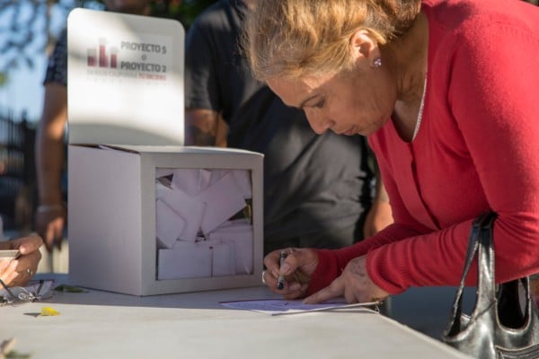 CALMA. La votación transcurrió sin incidentes. El mandatario electo emitió a las 10:00 horas su sufragio. Foto: Cuartoscuro