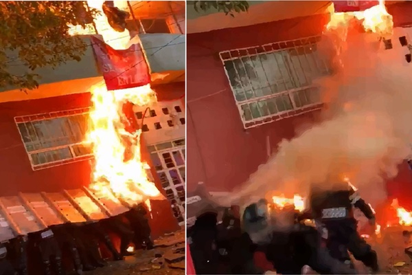 Los policías fueron atacados con fuego en Álvaro Obregón. Especial