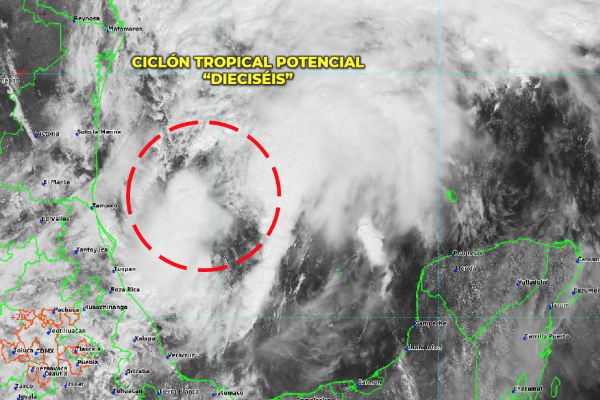 ciclon golfo de mexico tormenta veracruz tamaulipas lluvias