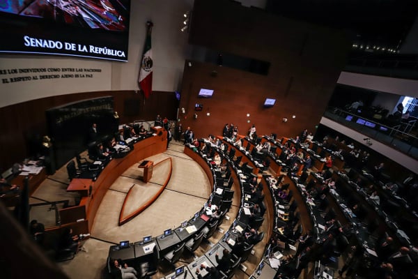 Así lo informó Mónica Fernández Balboa, presidenta de la Mesa Directiva de la Cámara de Senadores. Foto: Notimex.