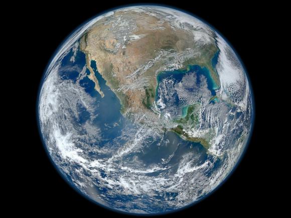 México desde el espacio. Foto: NASA