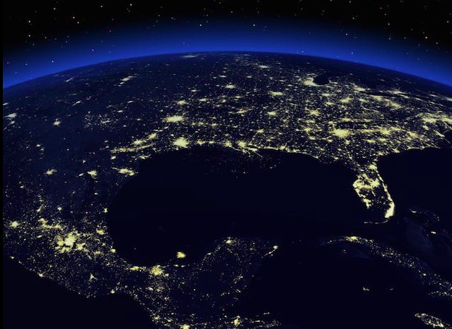 México desde el espacio. Foto: NASA