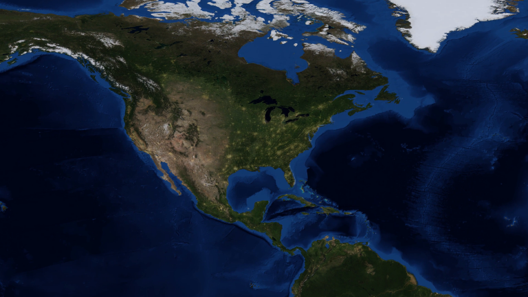 México desde el espacio. Foto: NASA