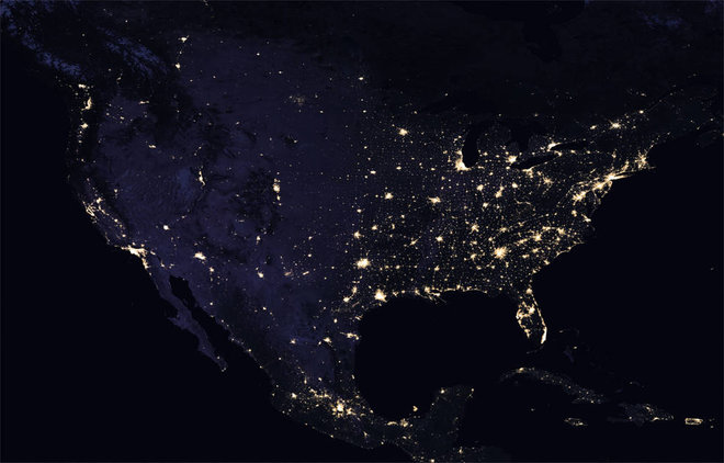 México desde el espacio. Foto: NASA