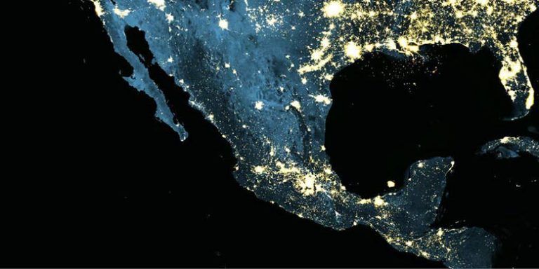 México desde el espacio. Foto: NASA