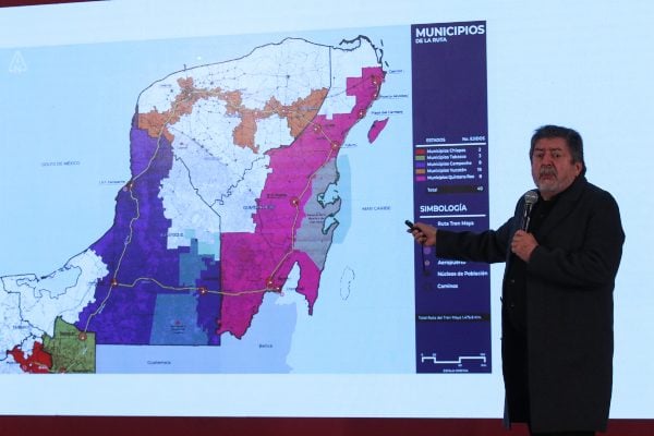 La construcción del Tren Maya estará lista en 2023. Foto: CUARTOSCURO