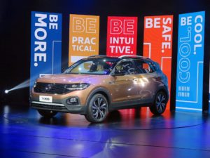 El Volkswagen T-Cross + 6 Airbags en su presentación.