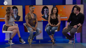 Horacio Franco y Nadia Ortega en estudio de Heraldo Magazine