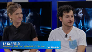 Integrantes de La Garfield en estudio de Heraldo Magazine